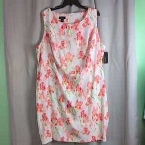 Alyx Floral Midi Dress - Pink and White